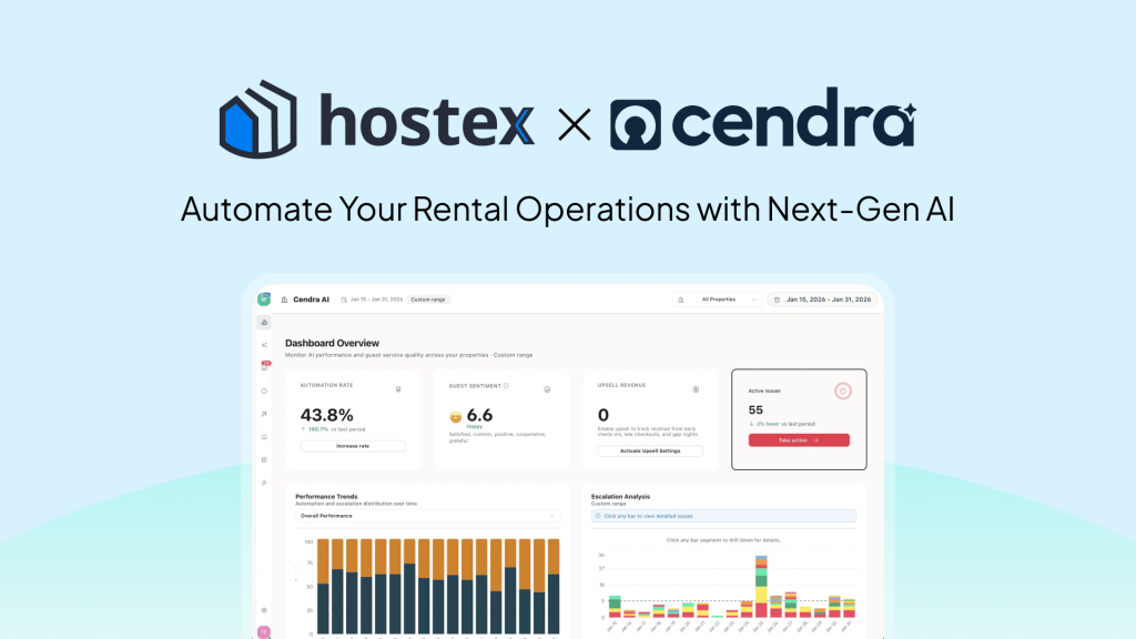 Hostex & Cendra: Automate Your Rental Operations with AI