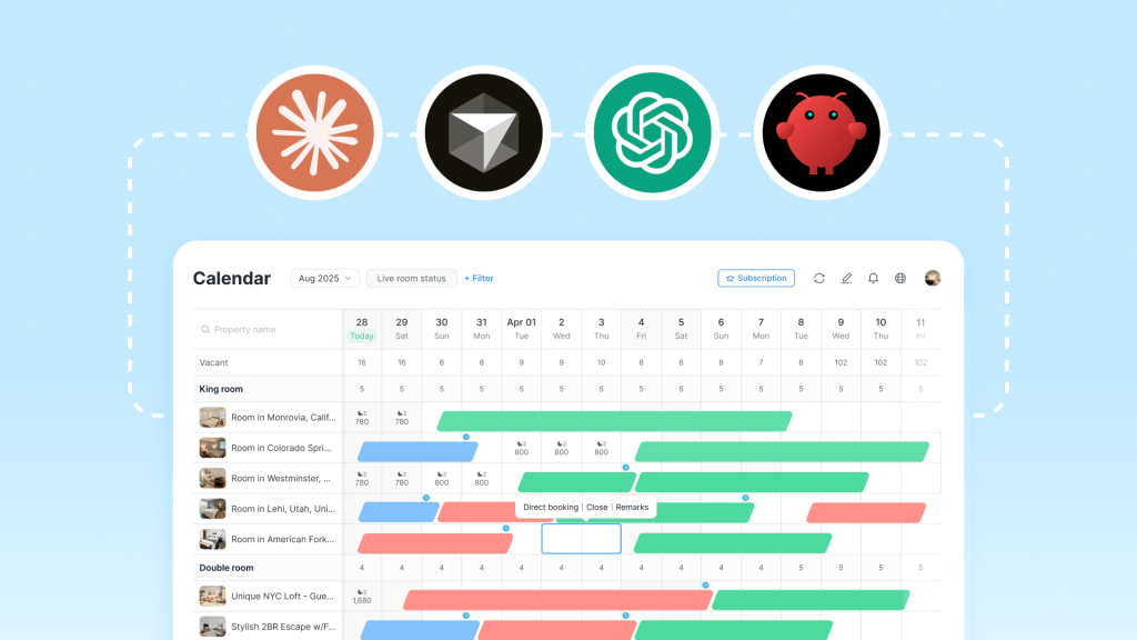 Connect Hostex to AI agents via MCP, including Claude Code, Cursor, Codex, OpenClaw, and other MCP-compatible tools, to enable custom automation workflows.