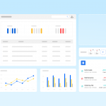 Hostex analytics dashboard vector showing vacation rental business performance reports